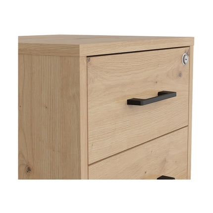 Comoda SPACE OFFICE, stejar artisan, PAL laminat, 42x37x63 cm