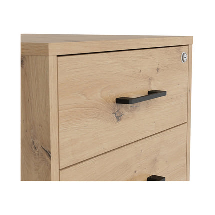 Comoda SPACE OFFICE, stejar artisan, PAL laminat, 50x50x76 cm