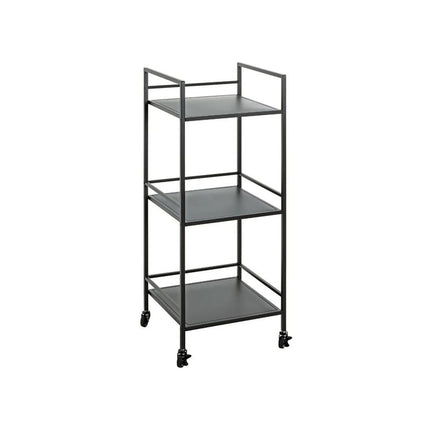 Carucior servire ARNE, negru, metal/plastic, 35x35x92 cm