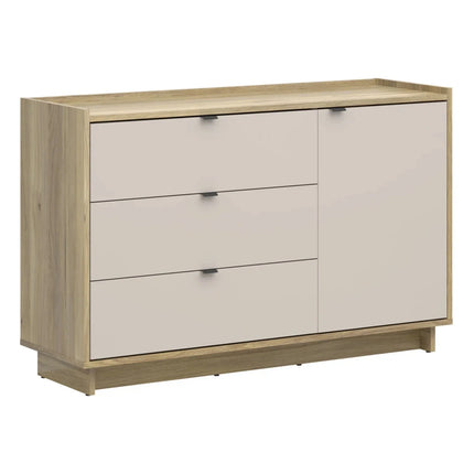 Comoda DALVA, stejar/casmir, PAL, 134x42x86 cm