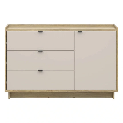 Comoda DALVA, stejar/casmir, PAL, 134x42x86 cm