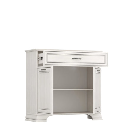 Comoda TIFFANY II, crem, PAL laminat, 94x37x90 cm
