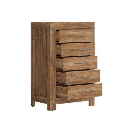 Comoda GENT, stejar stirling, PAL laminat, 70x45x110 cm