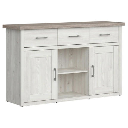 Comoda LUCA JUZI, zada sibiu deschis/stejar sonoma, PAL laminat, 148x43x90 cm