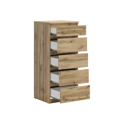 Comoda TETRIX, stejar wotan, PAL, 45x50x115 cm