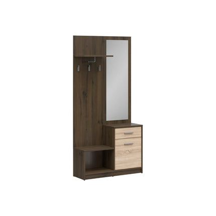 Mobilier hol NEPO PLUS, stejar nobil/stejar sonoma, PAL laminat, 90x31x186 cm