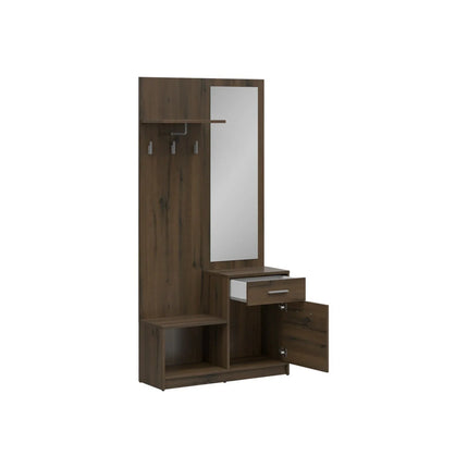 Mobilier hol NEPO PLUS, stejar nobil, PAL laminat, 90x31x186 cm