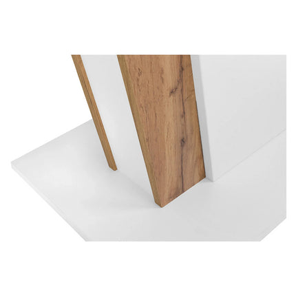 Masa extensibila ZALDER, alb/stejar wotan, PAL, 120/160x68x76 cm