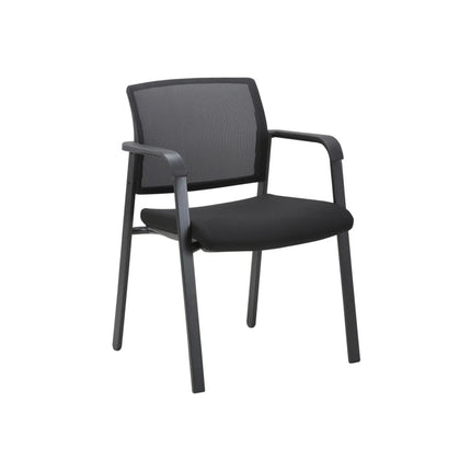 Scaun MIRO, negru, stofa/metal, 57x54x81 cm