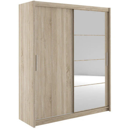 Dulap MARIO 180, stejar sonoma, PAL, cu 2 usi, 180x61x216 cm