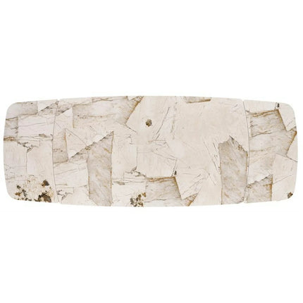 Masa extensibila BENJAMIN, bej/casmir, ceramica/sticla/metal, 160/240x90x77 cm
