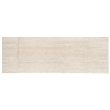 Masa extensibila HILARIO, travertin/casmir, piatra sinterizata/metal, 180/260x90x75 cm