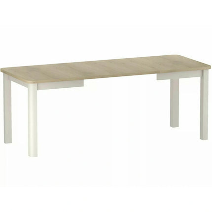 Masă extensibilă OSKAR, stejar cremona/cașmir, PAL laminat/MDF, 80–200x80x76 cm