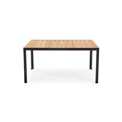 Masa FIERRO, maro/negru, poliester/metal, 150x90x74 cm