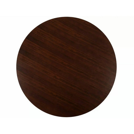 Masă RONDO, nuc, furnir/MDF, Ø120x76 cm