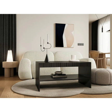 Masuta cafea ISLA, negru mat, PAL, 100x57x50 cm