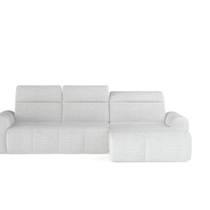 Coltar extensibil MATEO S, personalizabil, cu lada depozitare si tetiere reglabile, 273x183x99 cm