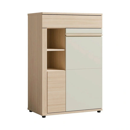 Mobila living led OSLO, stejar riva/casmir, PAL laminat, 4 piese