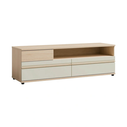 Mobila living led OSLO, stejar riva/casmir, PAL laminat, 4 piese