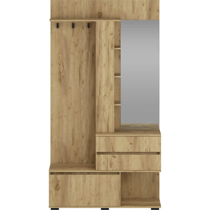Mobilier hol BAFRA, stejar auriu, PAL laminat, 120x41x223 cm