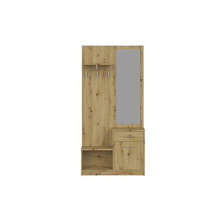 Mobilier hol PERGO, stejar artisan, PAL, 90x30x184 cm