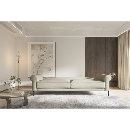 Canapea extensibila MONROY, personalizabil, cu lada depozitare, 230x98x73/86 cm