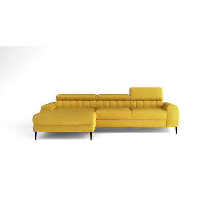 Coltar extensibil NAVAS MINI, personalizabil, lada depozitare, tetiere reglabile, 240x165x73/86 cm