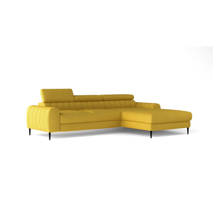 Coltar extensibil NAVAS MINI, personalizabil, lada depozitare, tetiere reglabile, 240x165x73/86 cm
