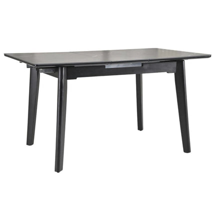 Masa extensibila OSTEN, negru cu efect de marmura, 140/180x80x76 cm