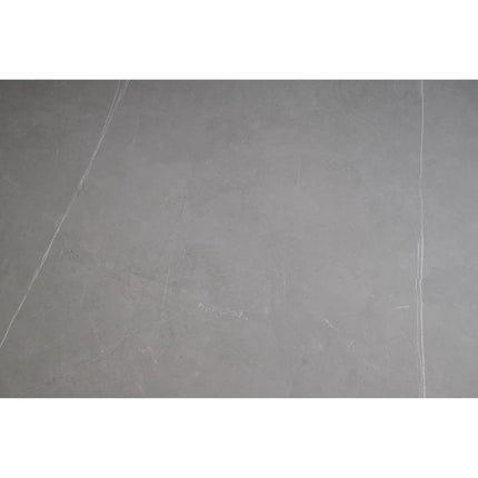 Masa extensibila OSTEN, gri cu efect de marmura/negru, 120/160x80x76 cm