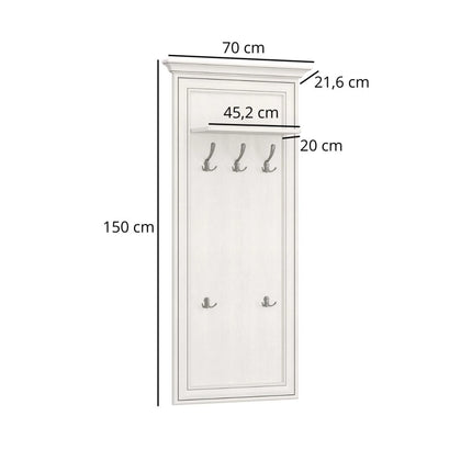 Mobila hol TIFFANY II, crem, PAL laminat, 4 piese