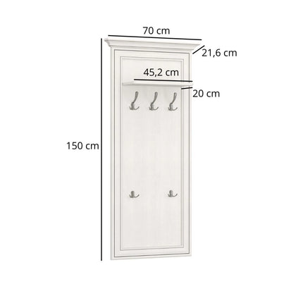Mobila hol TIFFANY II-2, crem, PAL laminat, 3 piese