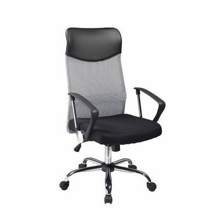 Scaun de birou Q-025, negru/gri, 62x50x107/116 cm