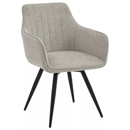 Scaun BALLO, gri/negru, stofa clasica/metal, 56x45x84 cm