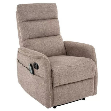 Fotoliu recliner SOLON M, stofa clasica bej - Brego 34, 74x86/162x106 cm