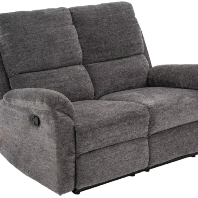 Canapea SPENCER 2, gri inchis, stofa clasica/metal, 136x94x101 cm