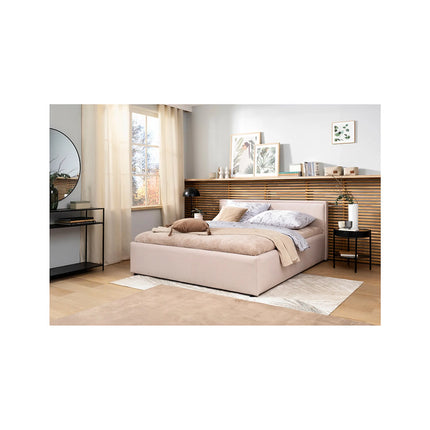 Cadru pat NEDIN 160x200, stofa clasica bej - Maya 03