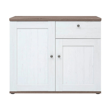 Comoda STOCKHOLM, alb andersen/stejar sonoma, PAL, 103x43x88 cm