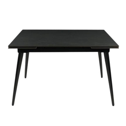 Masa extensibila REEF, negru, ceramica/metal, 120/180x80x76 cm