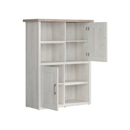 Biblioteca LUCA JUZI, zada sibiu deschis, PAL laminat, 106x43x135 cm