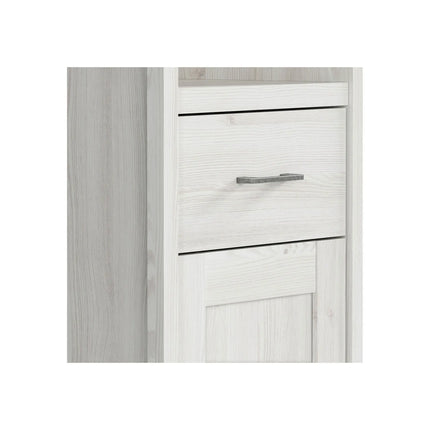 Biblioteca LUCA JUZI, zada sibiu deschis, PAL laminat, 60x43x201 cm