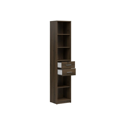 Biblioteca NEPO PLUS, stejar nobil, PAL laminat, 40x34x197 cm