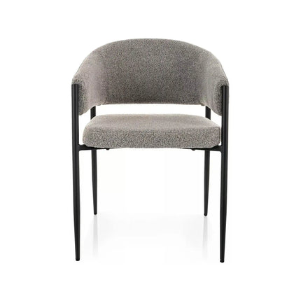Scaun AKITA, gri/negru, stofă/metal, 56x48x78 cm