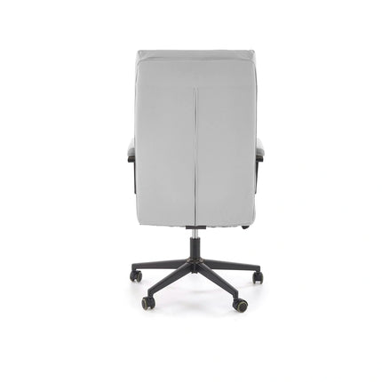 Scaun birou ADRIANO 2, gri deschis/negru, piele ecologica, 65x70x104/110 cm