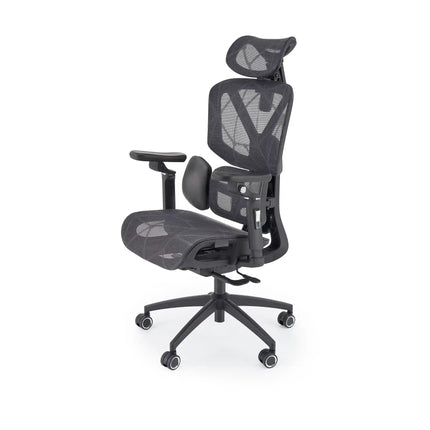 Scaun birou CUBUS, negru, 65x70x128/138 cm