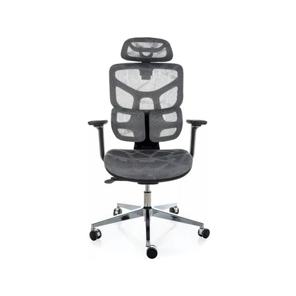 Scaun birou EQ-1, gri, plasă, 71x48x112 cm