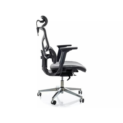Scaun birou EQ-1, gri, plasă, 71x48x112 cm