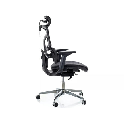 Scaun birou EQ-1, negru, plasă, 71x48x112 cm