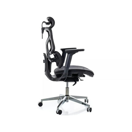 Scaun birou EQ-1, negru, plasă, 71x48x112 cm