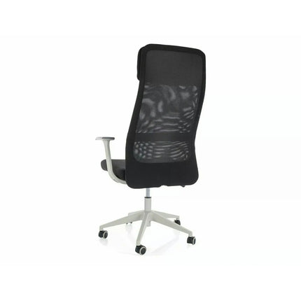 Scaun birou Q-861 R, negru, stofă/plasă, 66x50x113 cm